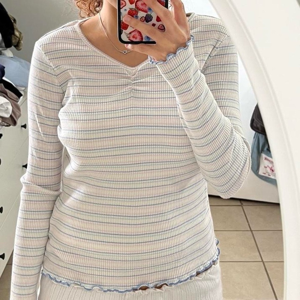 Striped Long Sleeve Top